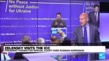Zelensky visits the ICC: President pushes for special court over Russian agression
