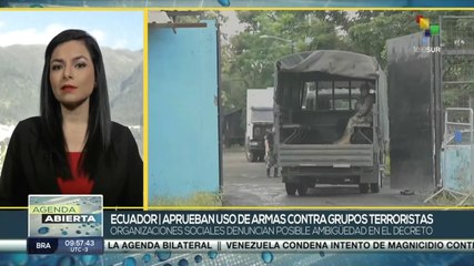Ecuador: Decreto contra el terrorismo aumenta la militarización del país