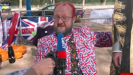 Royal fan says he ‘discharged’ himself from hospital to camp along Mall for coronation