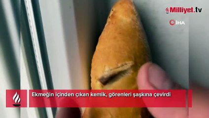 Ekmekten kemik çıktı aldığı cevap karşısında şoke oldu!
