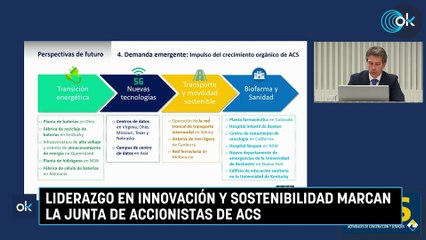 Liderazgo en innovación y sostenibilidad marcan la Junta de Accionistas de ACS