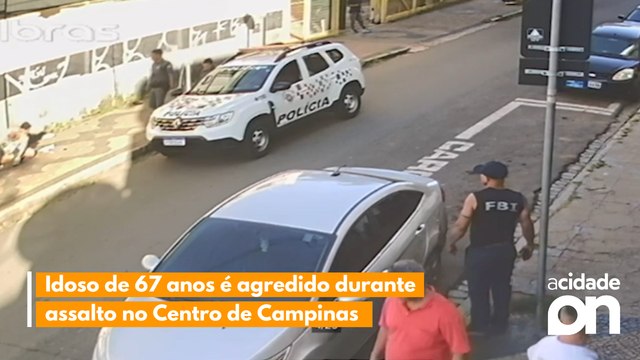 Idoso de 67 anos é agredido durante assalto no Centro de Campinas