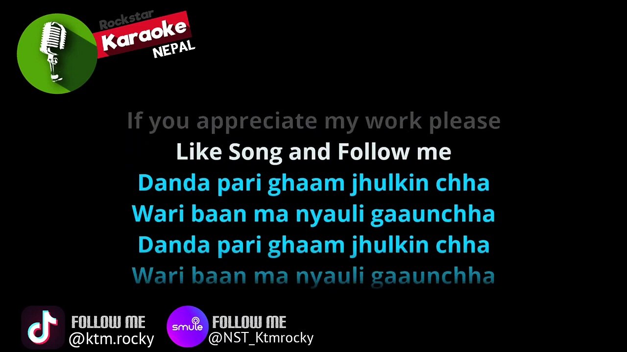 Dadaima Mela lagecha Karaoke Track With Lyrics _ The Sky Band