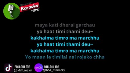 Yo Mann Le Timilai Nai Rojeko Cha Karaoke Track With Lyrics _ Yesh Kumar