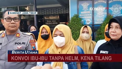 Viral, Sekelompok Ibu-ibu di Sumenep Konvoi Tak Pakai Helm, Berujung Ditilang Polisi!