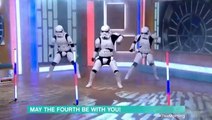 May the 4th be with you: Breakdancing Star Wars Stormtroopers appear on This Morning