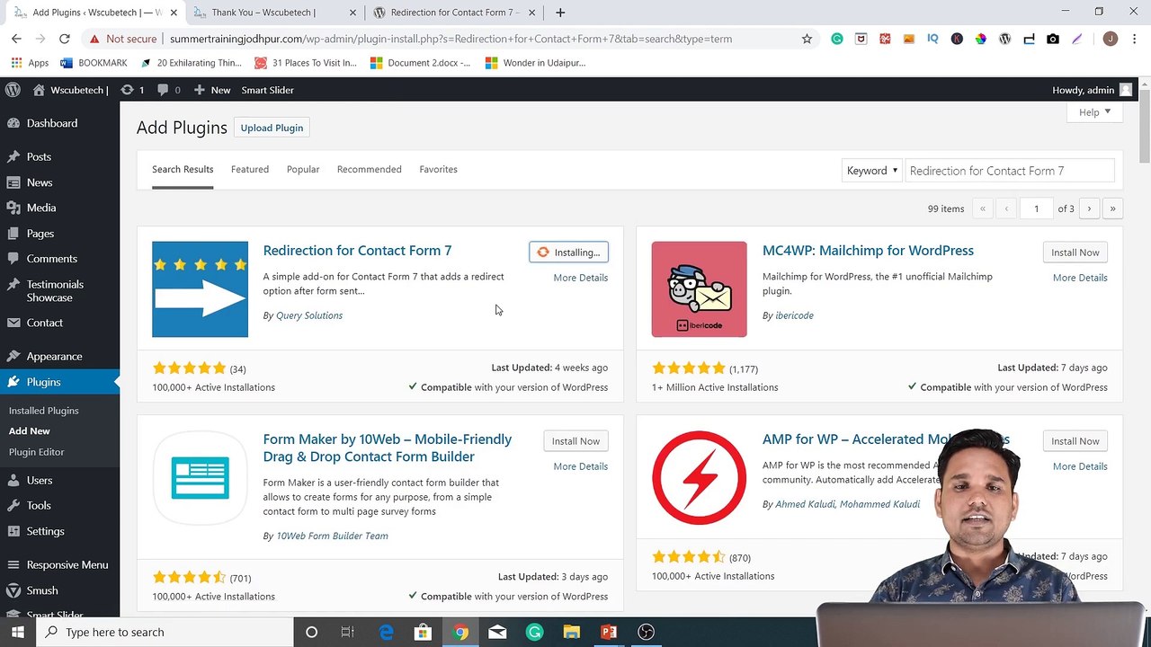 How To Redirect Your Contact Form 7 To A Thank You Page in WordPress _ WordPress Tutorial-(1080p)