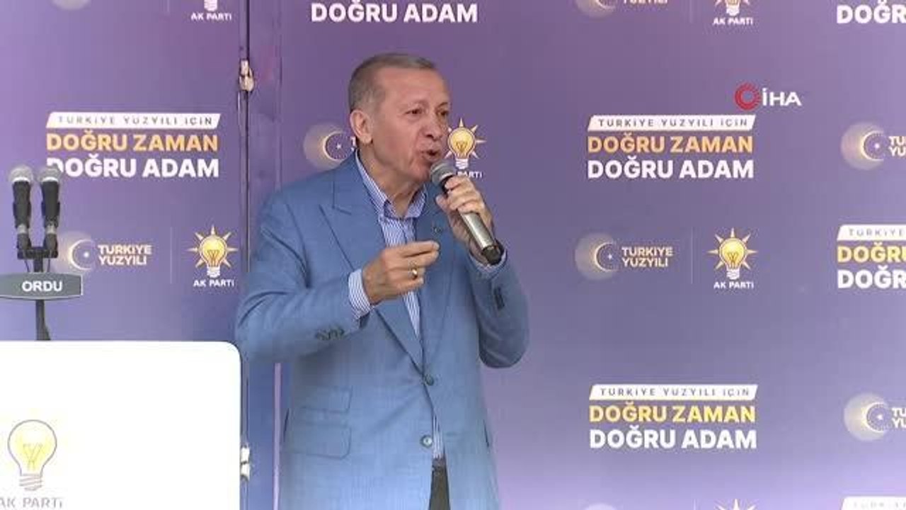 Cumhurbaşkanı Erdoğan: "Bunlar talimatı Kandil'den alıyor. Kandil'dekilerin zaten Allah'ı, dini, ezanı, kitabı yok"
