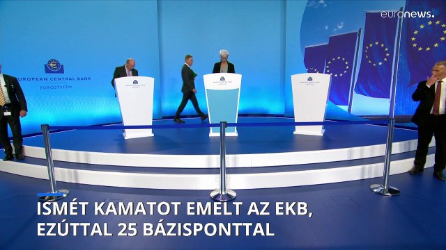 Aggódik az infláció miatt, hetedszer is kamatot emelt az Európai Központi Bank
