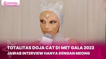 Totalitas Doja Cat di Met Gala 2023, Jawab Interview Wartawan hanya dengan Meong