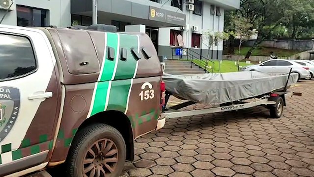 Guarda Municipal de Cascavel recupera barco que foi furtado em Toledo