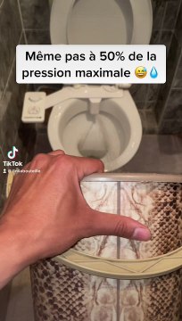 Bidet Fini la bouteille ! Nettoyage avec pression sans pression