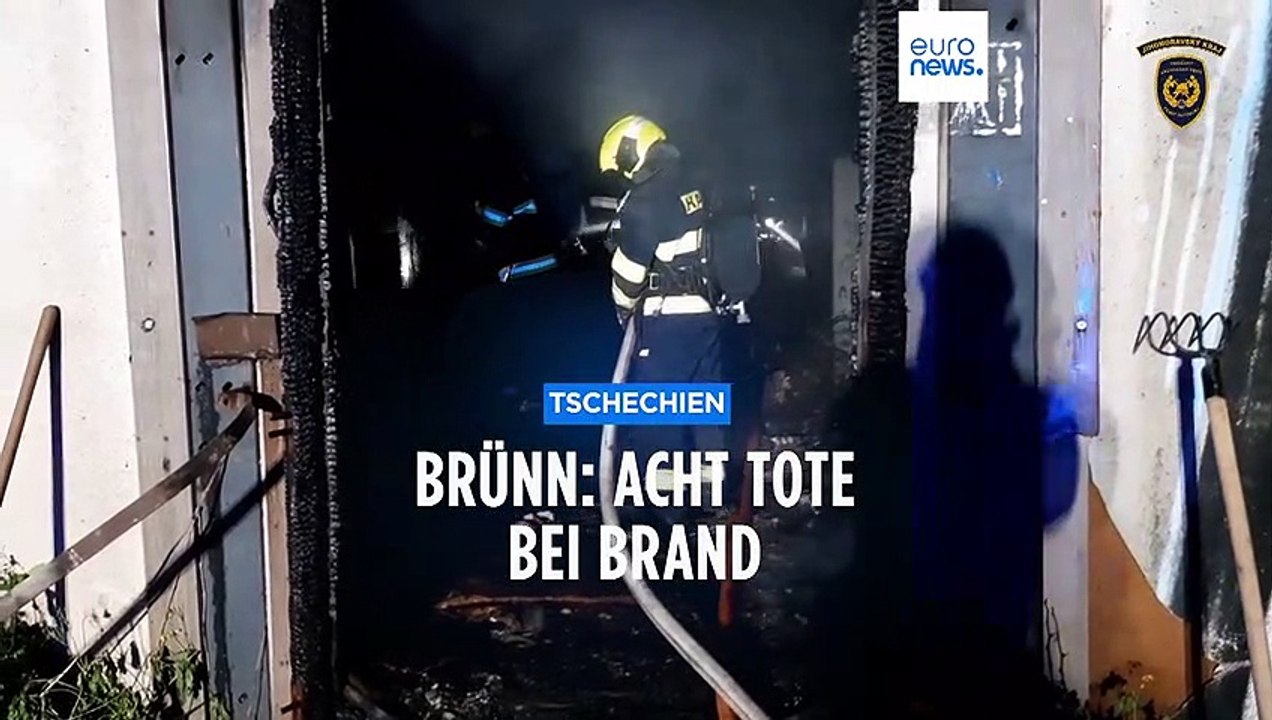 Brünn: Acht Tote bei Feuer in Leichtbauten