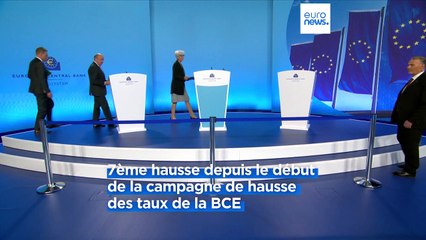 Zone euro : la BCE relève ses taux de 0,25 point