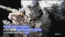 Sortie dans l'espace à l'extérieur de l'ISS pour deux cosmonautes russes