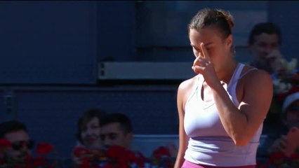 Madrid - Sabalenka ne fait qu'une bouchée de Sakkari et file en finale