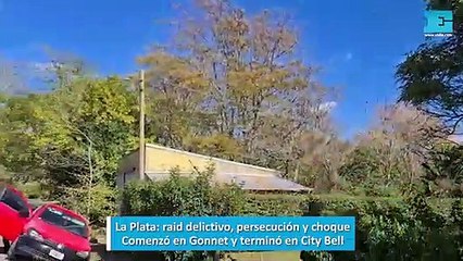 La Plata: raid delictivo, persecución y choque