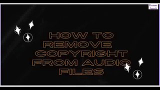 How to Remove or Change The Copyright from Music ||Tech Videos ||  Kumar Amrit