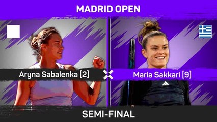 Sabalenka storms into Madrid final