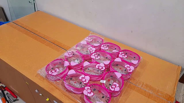 Unboxing and Review of Hello Kitty Transparent Coin Pouch for Kids Mini Multi Utility Pouches for Coins Earphones Any Small Items