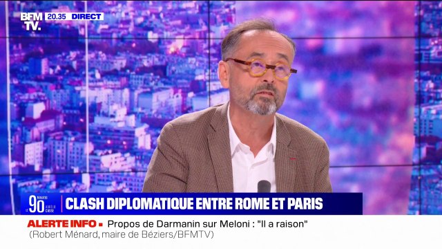 Propos de Gérald Darmanin sur Giorgia Meloni: C'est l'hôpital qui se fout de la charité pour Robert Ménard (maire de Béziers)