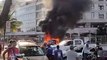 RJ: Carro pega fogo e assusta banhistas e moradores de Ipanema