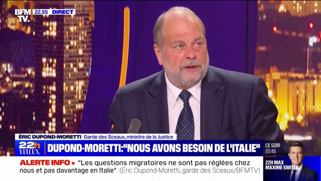 Réduction des délais de la justice: Mon objectif d'ici 2027 est de réduire les délais par deux explique Éric Dupond-Moretti