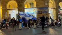 Tifosi del Napoli in festa anche a Livorno (video Novi)