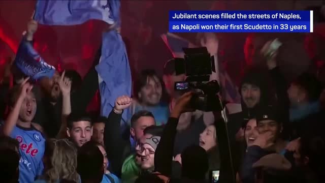 Napoli fans go crazy after Scudetto win