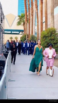 En la alfombra roja de los latín american music awards