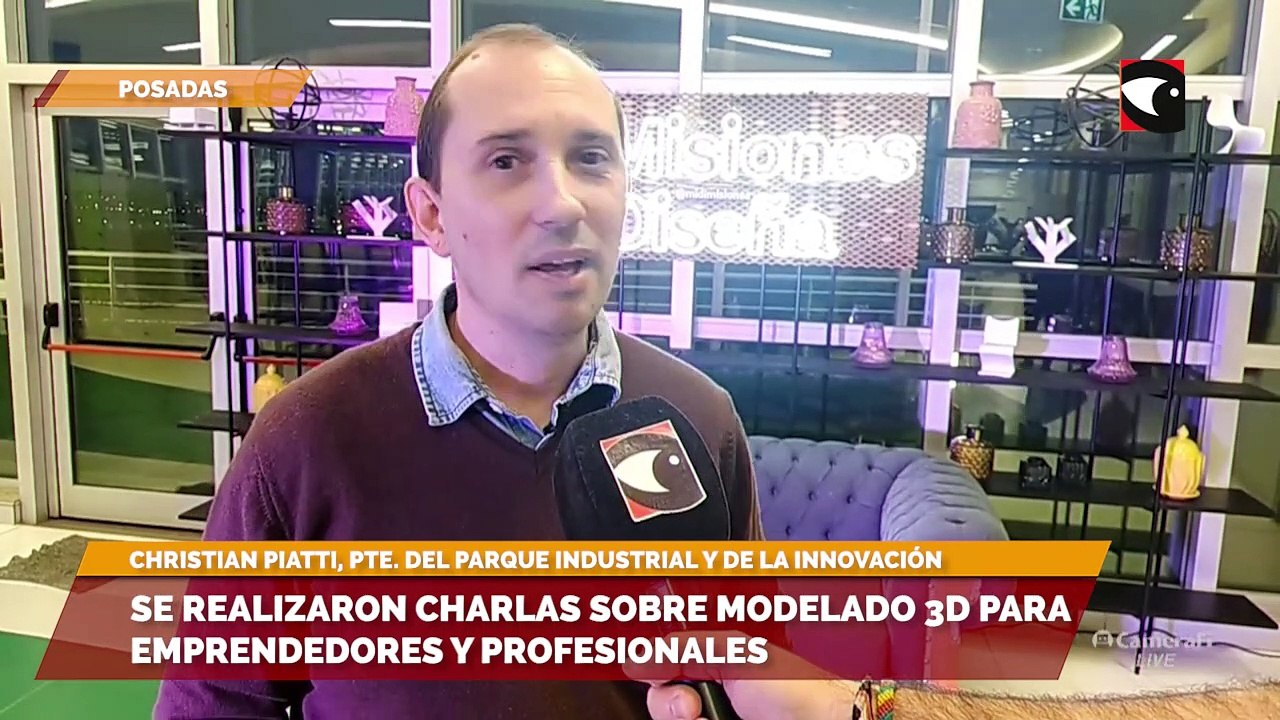 Se realizaron charlas sobre modelado 3D para emprendedores y profesionales