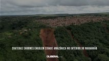 Crateras enormes engolem cidade amazônica no interior do Maranhão