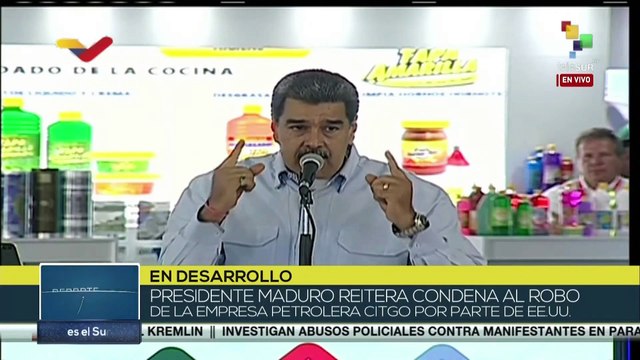 Presidente Nicolás Maduro ratifica el rechazo a acciones de EE.UU. contra empresa venezolana CITGO
