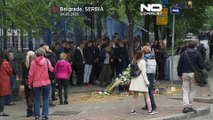 اولین تیراندازی در مدرسه‌ای در صربستان؛ بلگرادی‌ها در سوگ دانش‌آموزانی که جان باختند