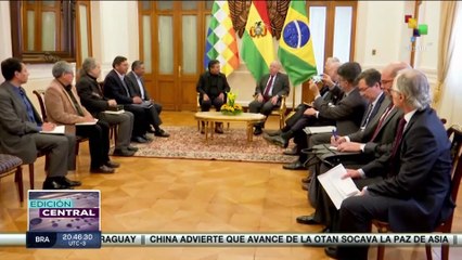 Visita del canciller brasileño Mauro Vieira a Bolivia propició establecer acuerdos de cooperación