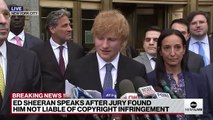 Ed Sheeran speaks after being found not liable for copyright infringement