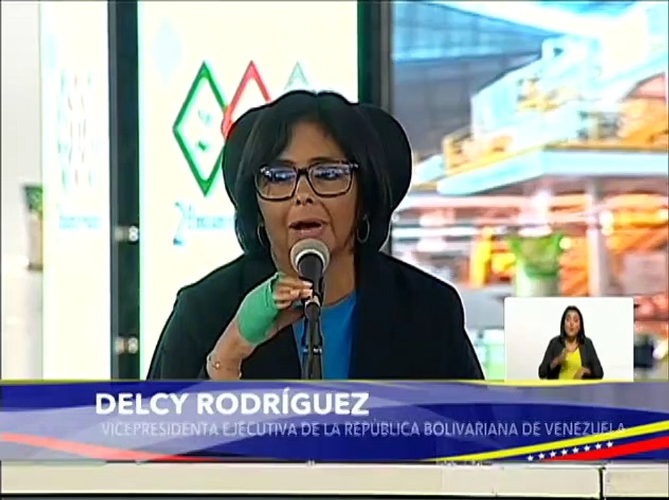 Vpdta. Delcy Rodríguez : Vamos a poner nuestro tricolor en todos los productos 100% venezolanos