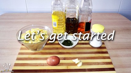 Fried Potatoes with Garlic Aioli Sauce - How to Make Potatoes with Homemade Garlic Mayo