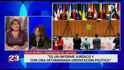 Delia Muñoz: “El informe de la CIDH es jurídico con determinada orientación política”
