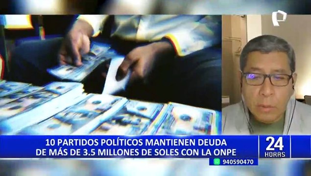 Partidos políticos deben más de S/3.5 millones a la ONPE por multas