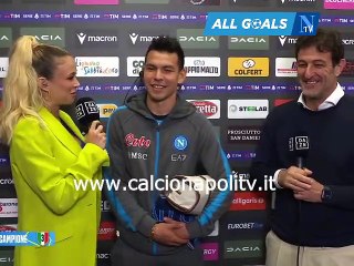 Download Video: Napoli campione d'Italia 4/5/23 intervista Hirving Lozano