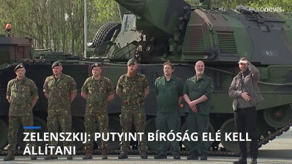 Zelenszkij Hollandiában: Putyint bíróság elé kell állítani