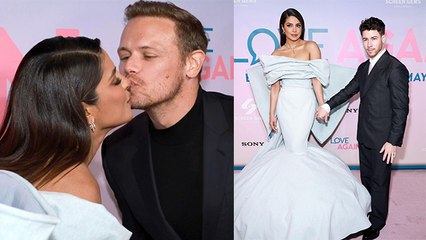 Love Again Premier New York: Priyanka Chopra French Bleached Denim Gown Mermaid Look | Boldsky