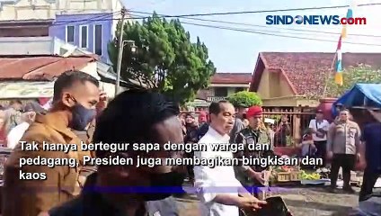 Presiden Kunjungi Lampung, Pasar Natar Dipenuhi Warga