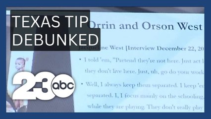 Tip about Texas sighting of West boys debunked in court