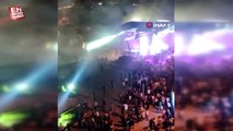 Cengiz Kurtoğlu konserinde jeneratör kaynaklı yangın çıktı