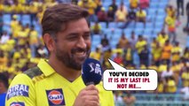 _You_ve decided it is my last_ MS Dhoni recreates _definitely not_ moment with Danny Morrison IPL