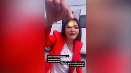 Sette çeyrek altın taktı