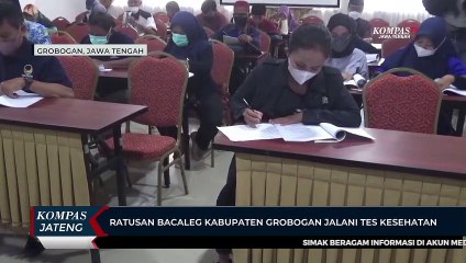 Ratusan Bacaleg Kabupaten Grobogan Jalani Tes Kesehatan