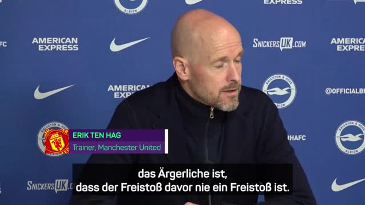Ten Hag: "Das war nie ein Freistoß"